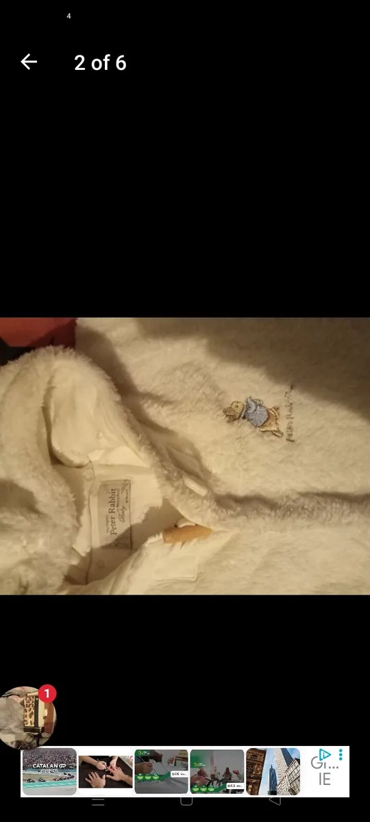 Peter rabbit baby snowsuit and baby grow bib free - Image 2