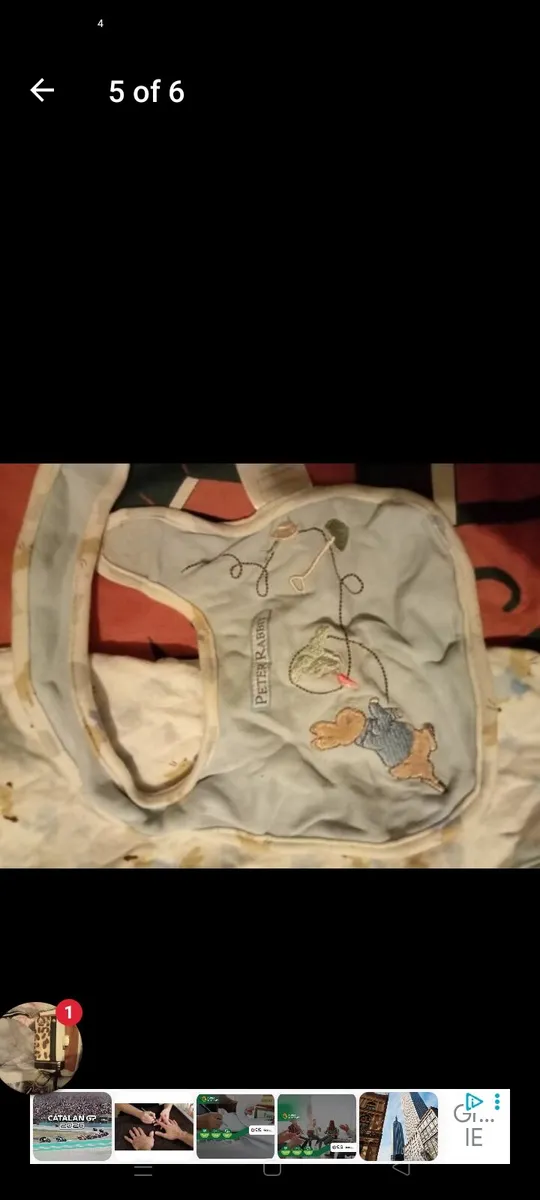 Peter rabbit baby snowsuit and baby grow bib free - Image 3