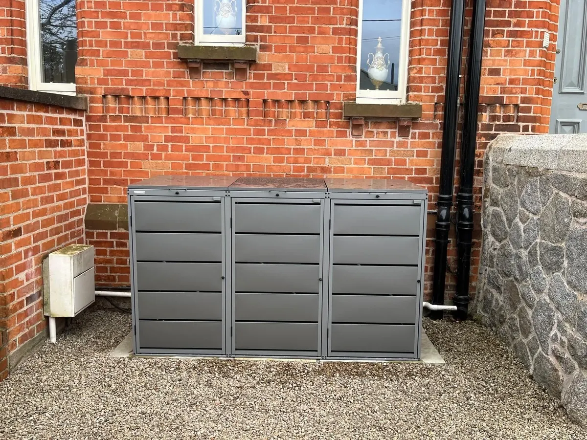 Triple Metal Wheelie Bin Shed FREE DELIVERY!! - Image 2