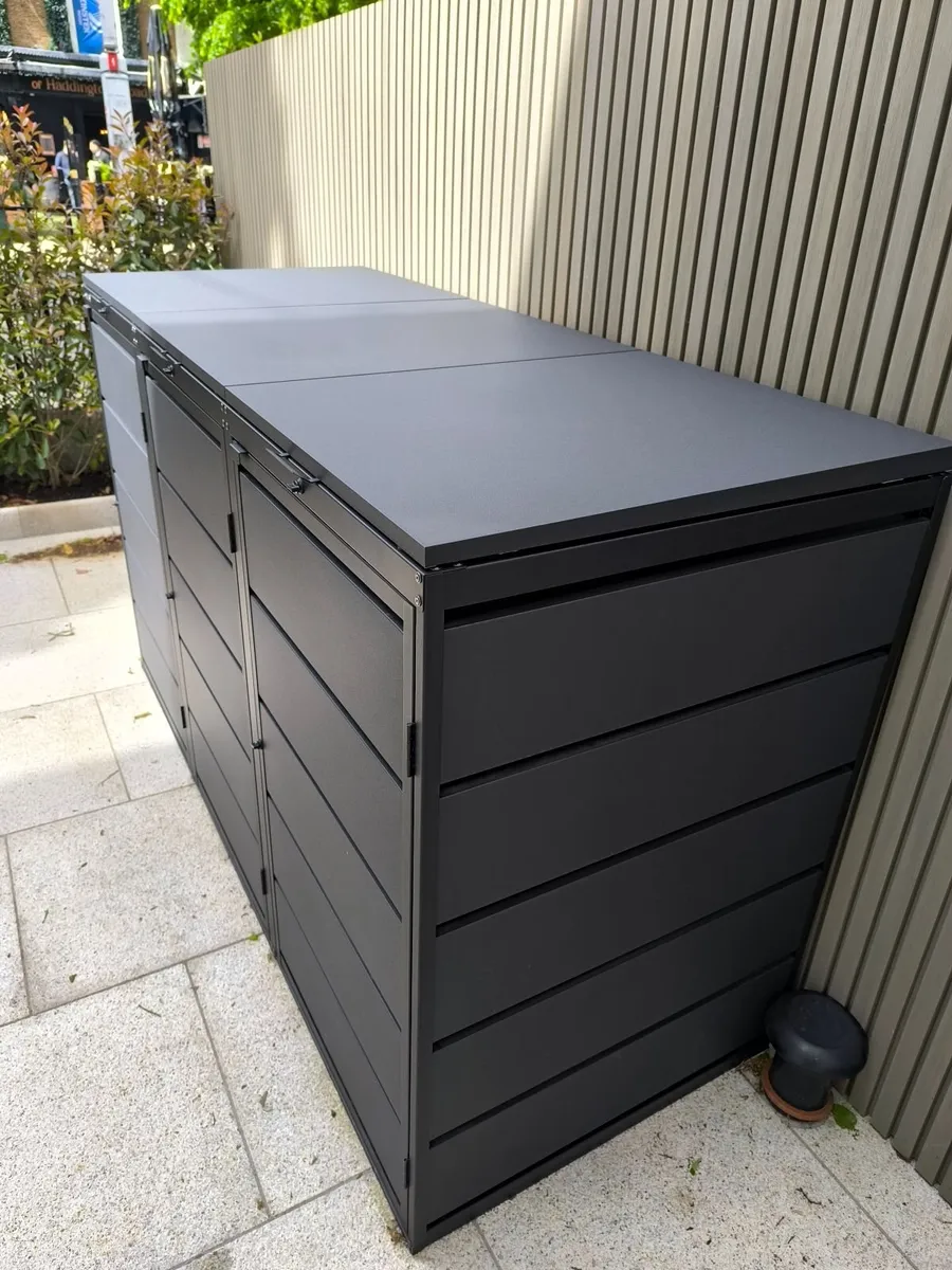 Triple Metal Wheelie Bin Shed FREE DELIVERY!! - Image 3