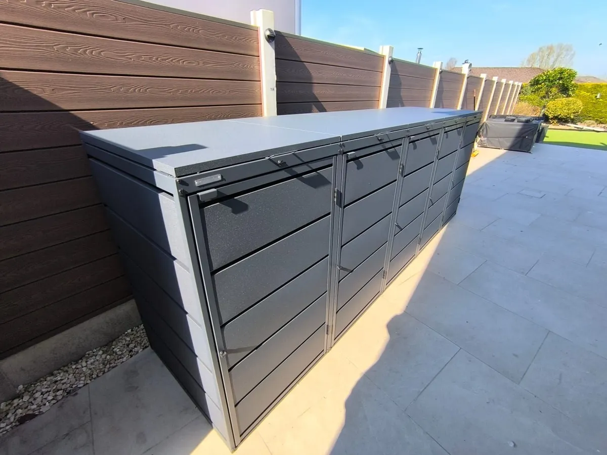 Triple Metal Wheelie Bin Shed FREE DELIVERY!! - Image 4