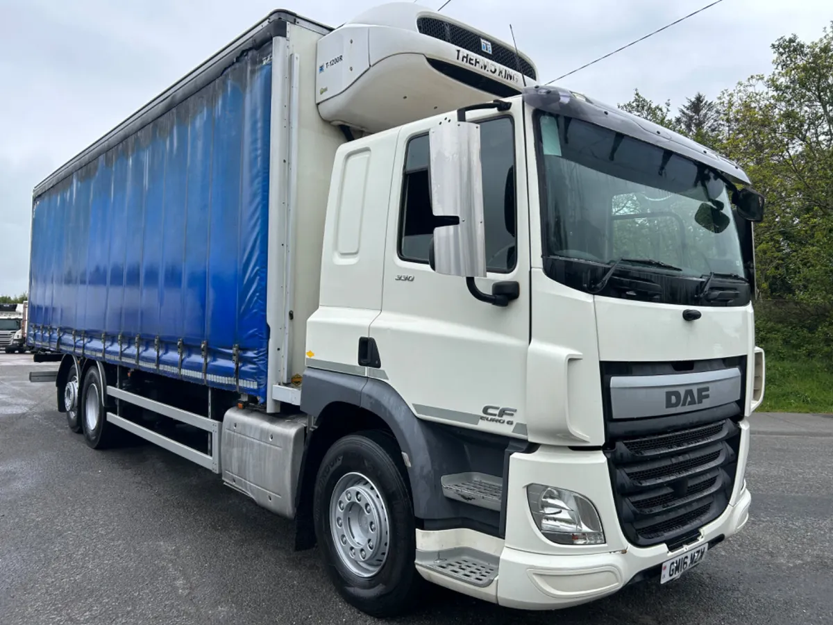 2016 Daf cf 330 6x2 fridge Curtainsider insuliner - Image 3