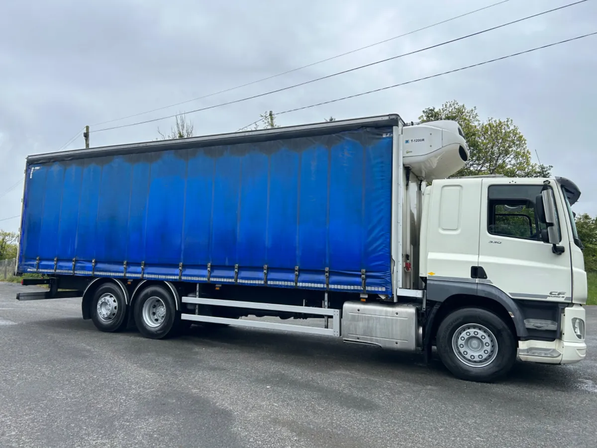 2016 Daf cf 330 6x2 fridge Curtainsider insuliner - Image 4