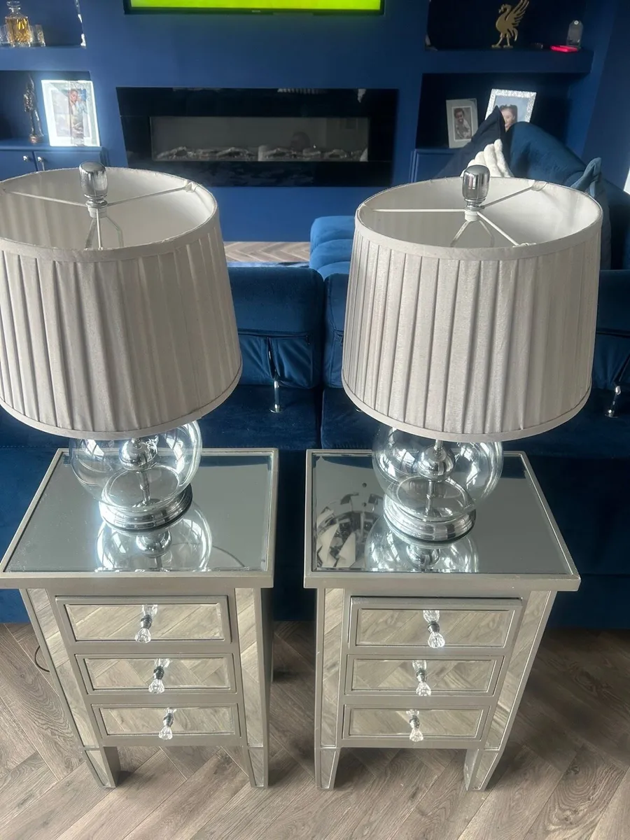 Bed side lockers and Lamps(Bundle Deal) - Image 1
