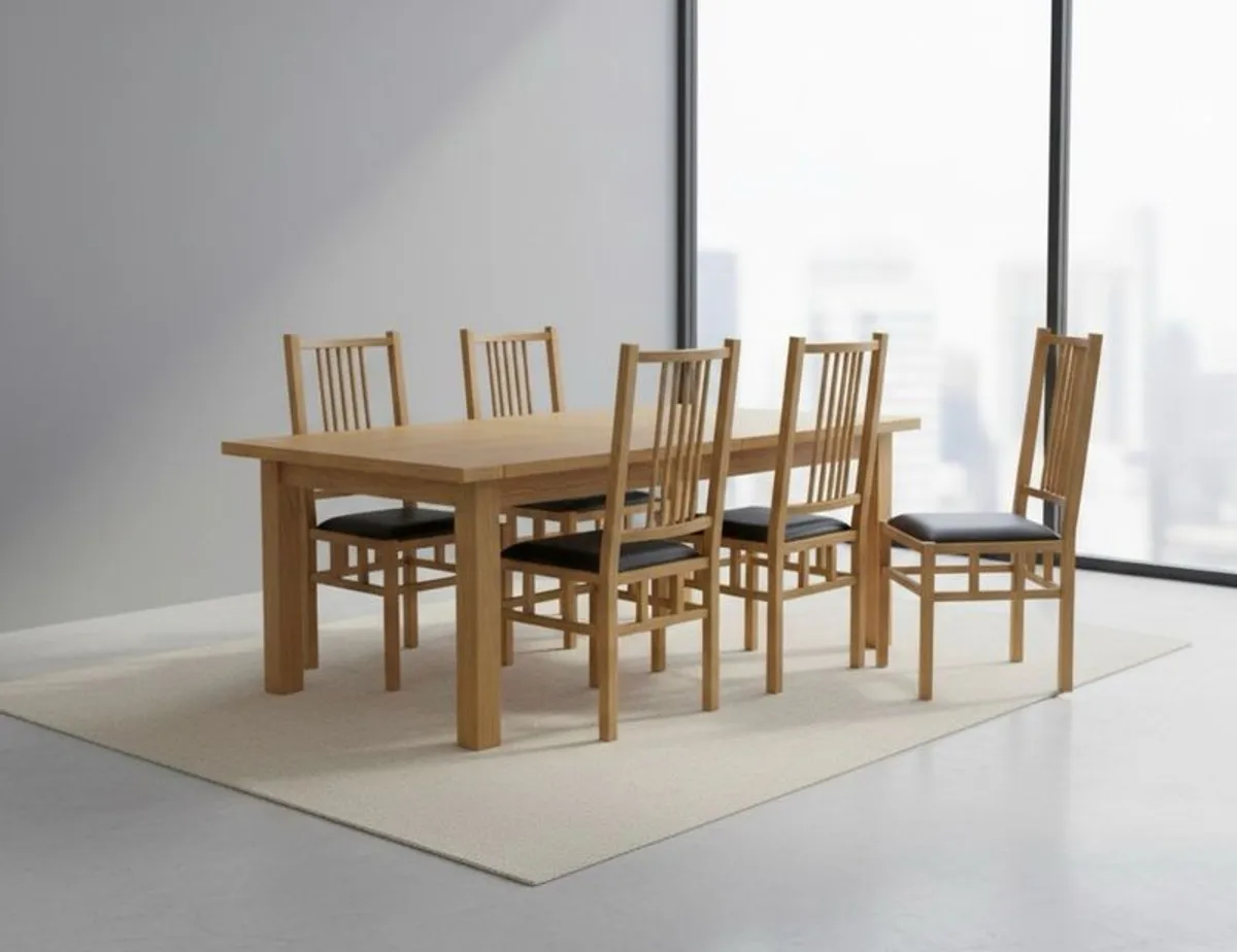 John Kelly J1 Extending Table & 6 chairs - Image 1