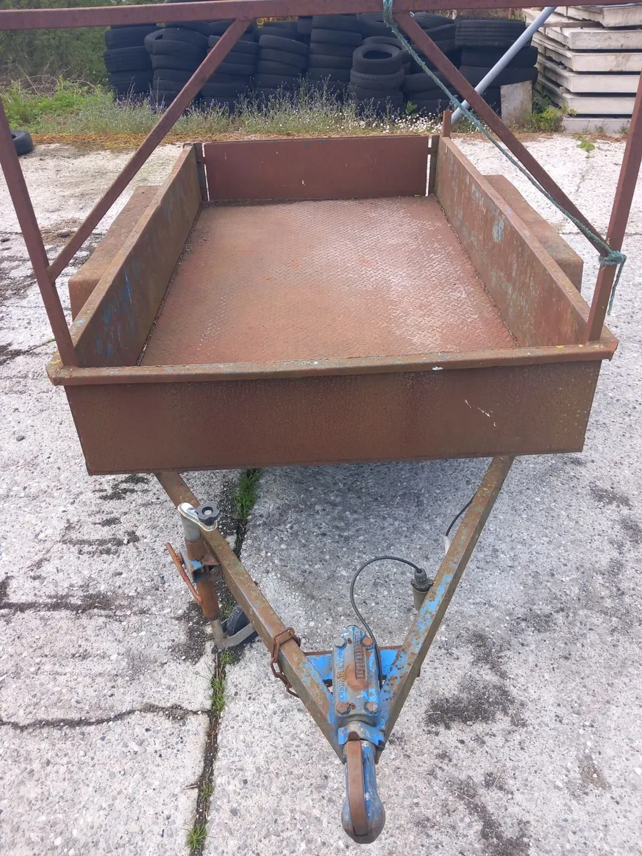 8ft2 X 4ft2 All steel twin axle trailer - Image 1