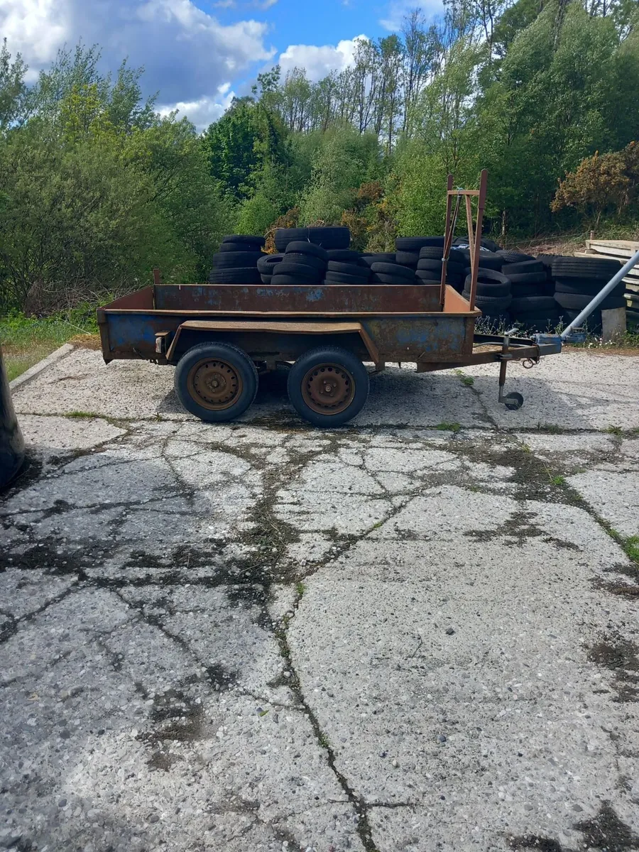 8ft2 X 4ft2 All steel twin axle trailer - Image 2