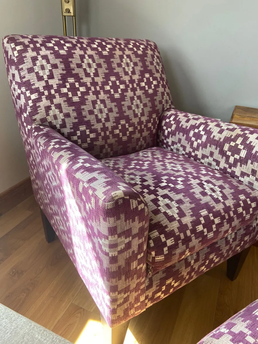 Armchair and footstool - Image 2