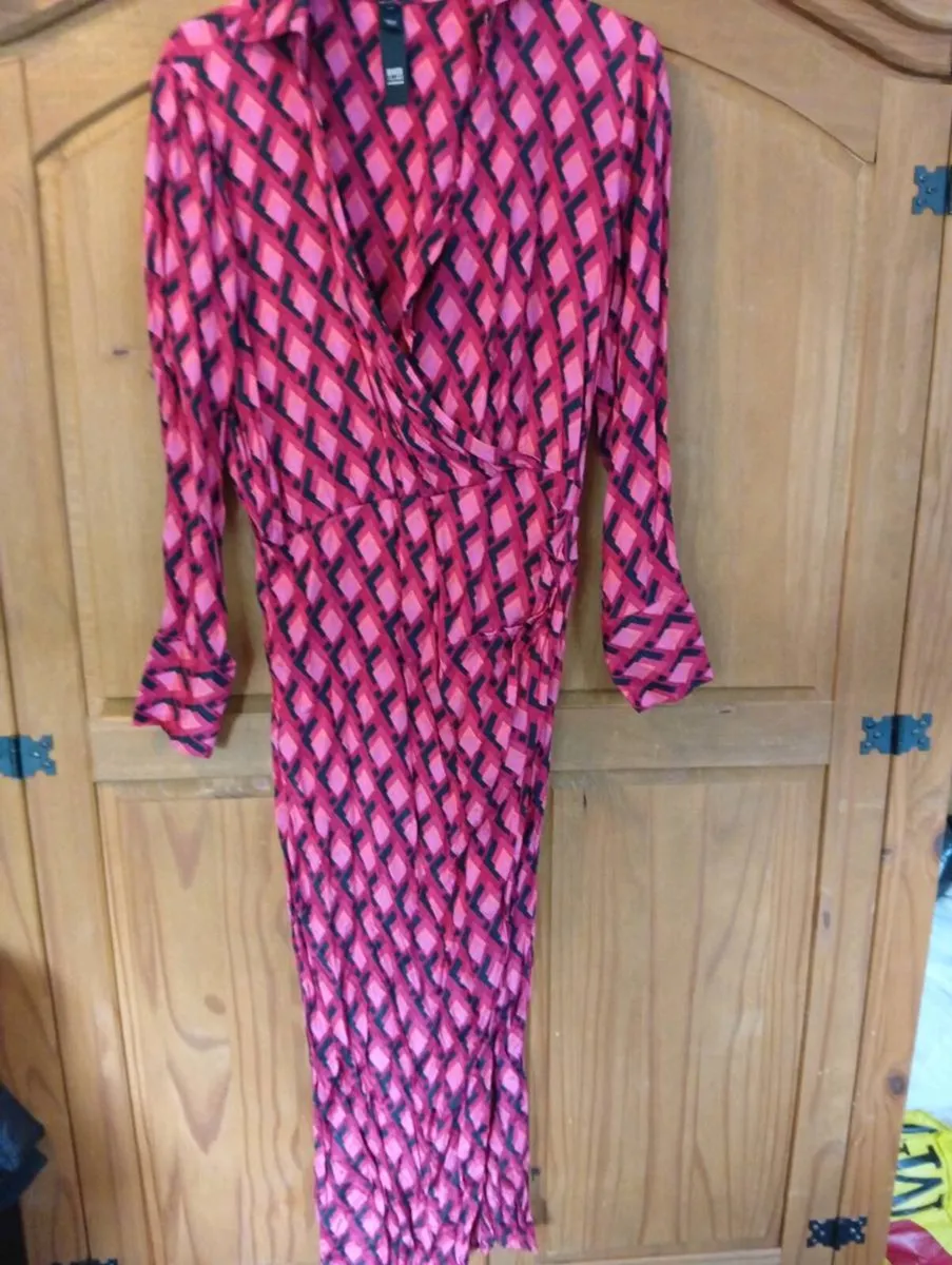 Ladies river island wrap dress size 10