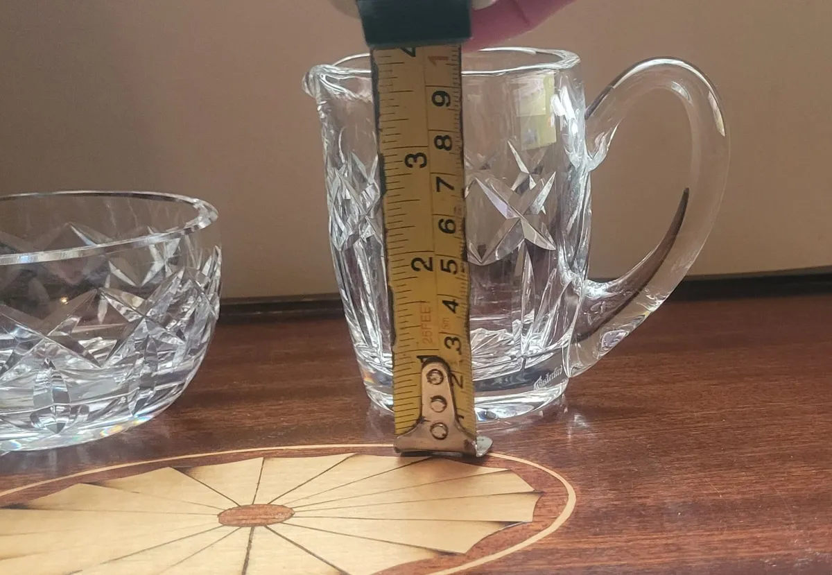 Waterford crystal milk jug & sugar bowl - Image 3