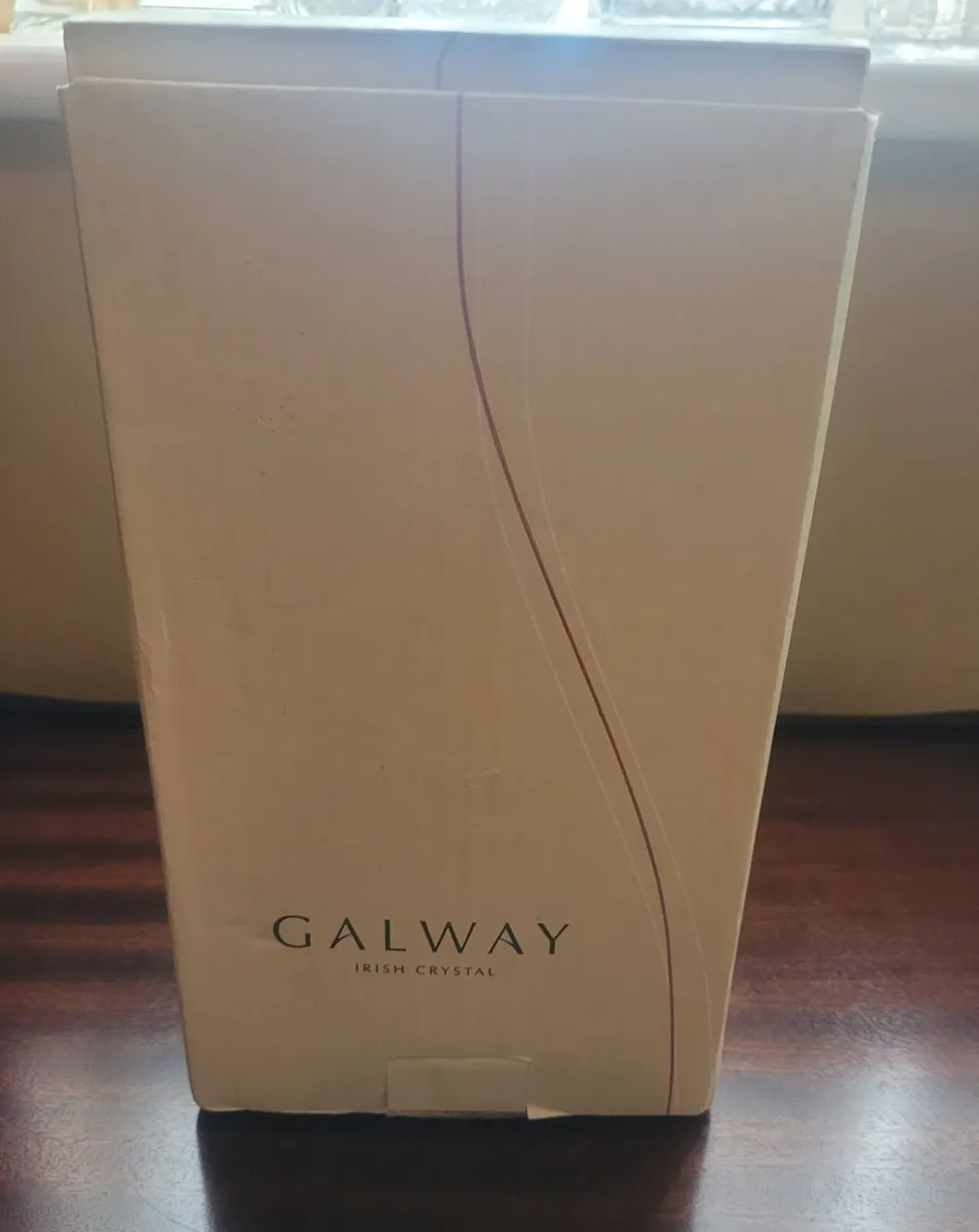 Galway Crystal Pillar Hurricane Candle Holder - Image 3