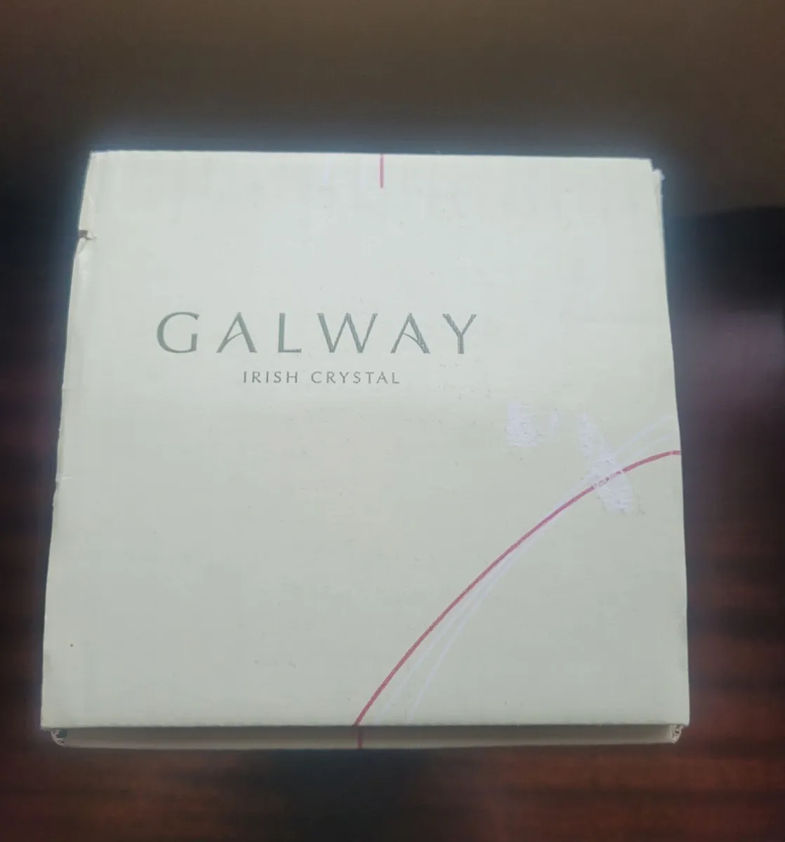Galway Crystal Pillar Hurricane Candle Holder - Image 4