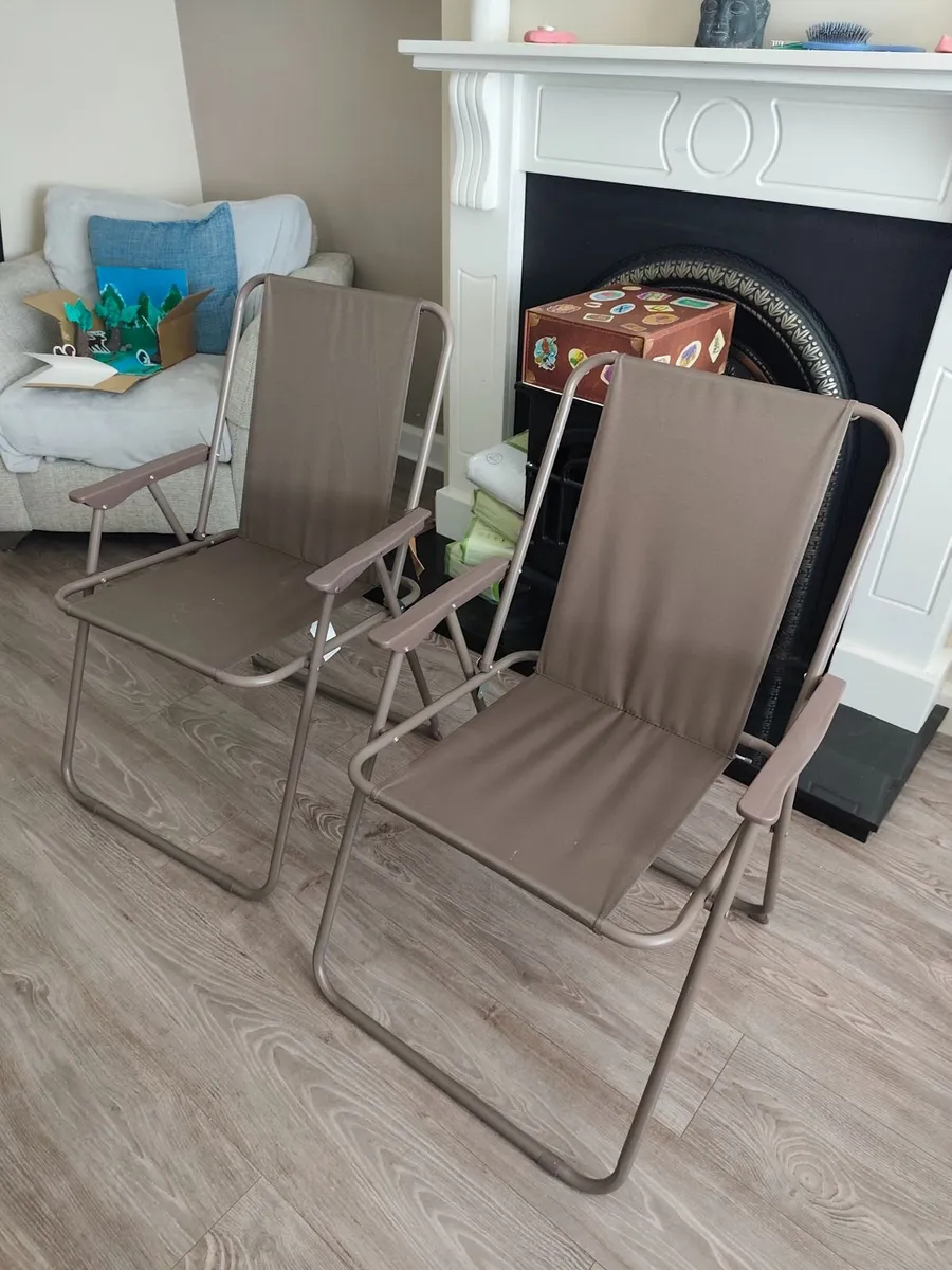 Two Jysk Camping Chairs - Image 2