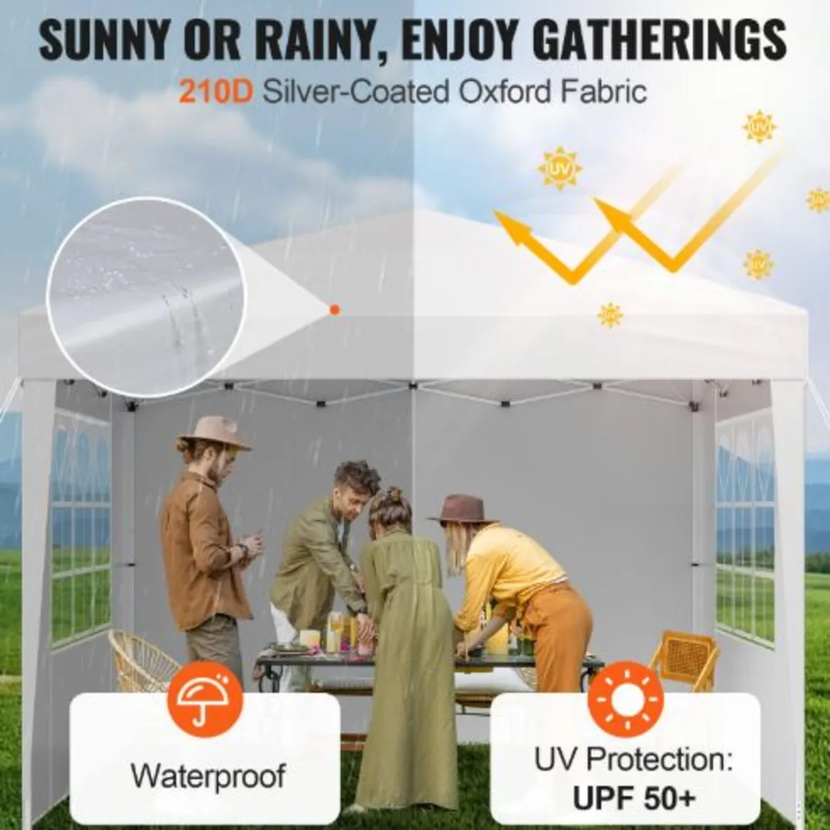 Pop Up Canopy,2.95 x2.95m Instant Canopy Portable - Image 2