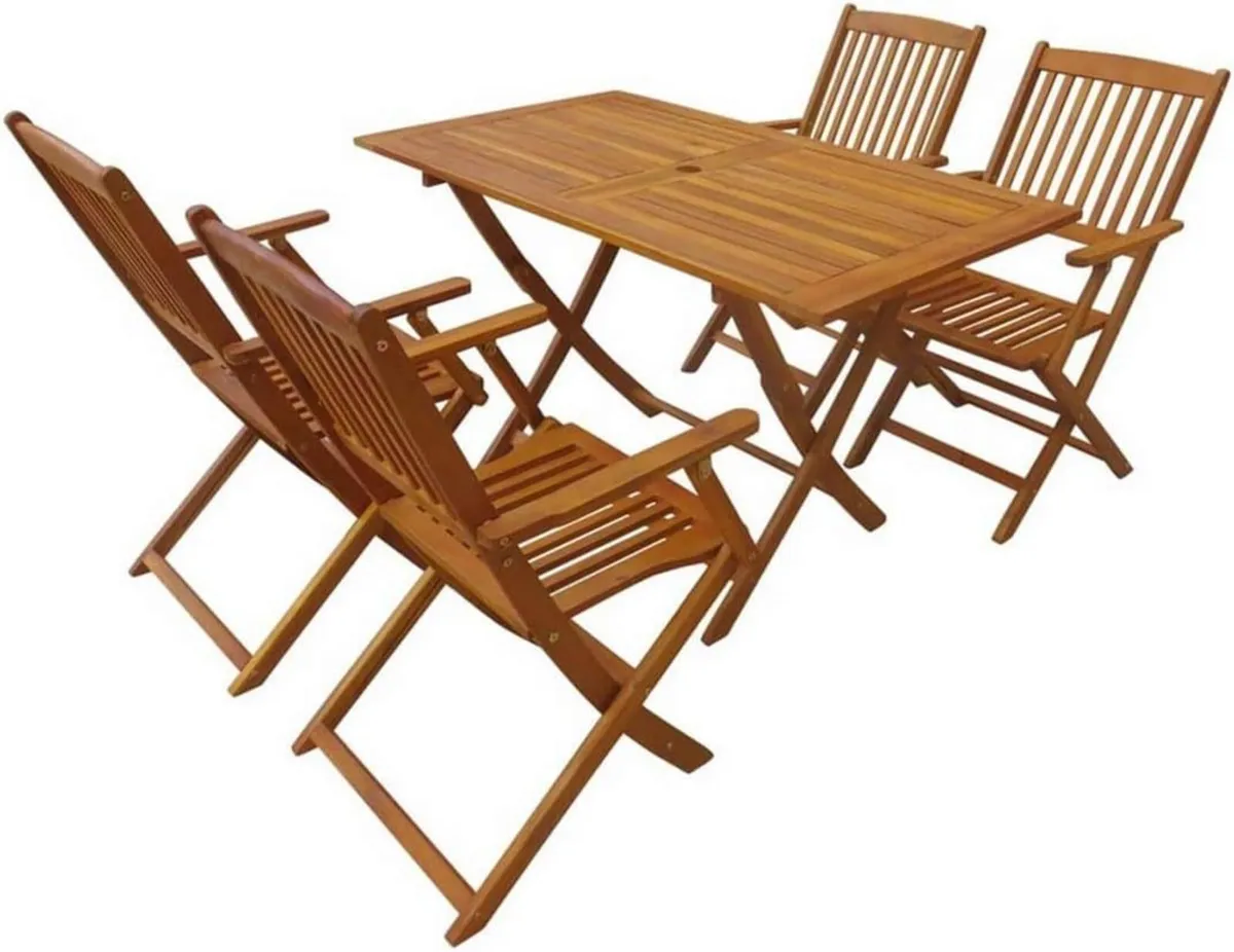 New Furniture Set 5 Pieces Acacia .. FREE DELIVERY - Image 3