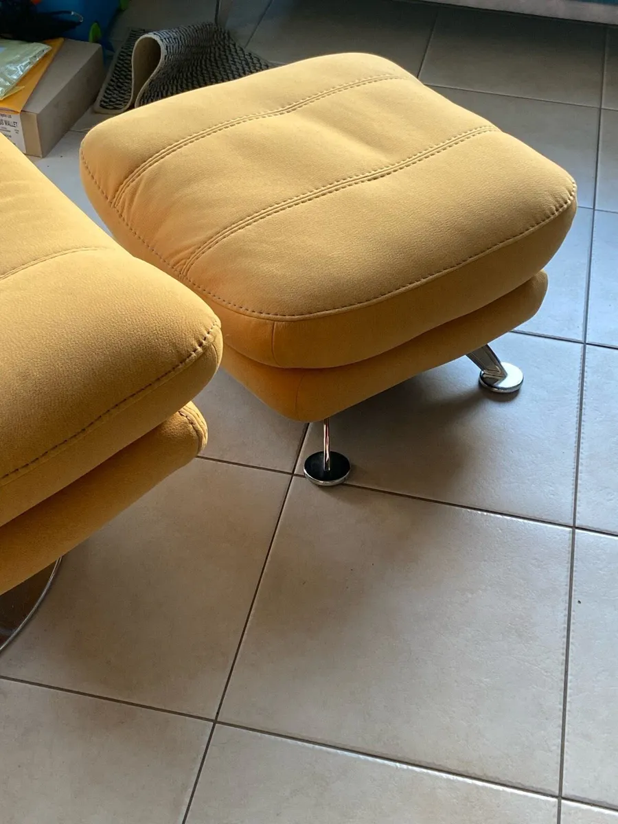 Swivel-chair and footstool - Image 2