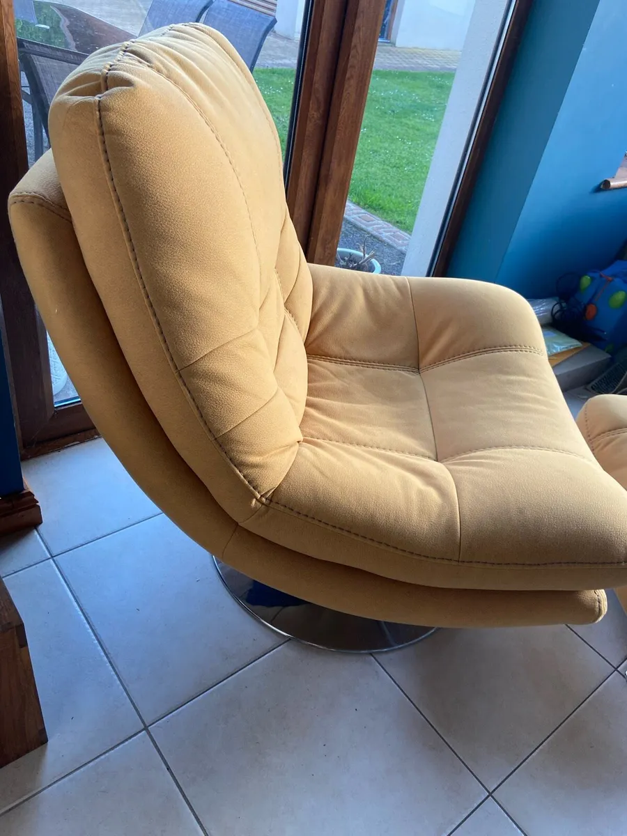 Swivel-chair and footstool - Image 3