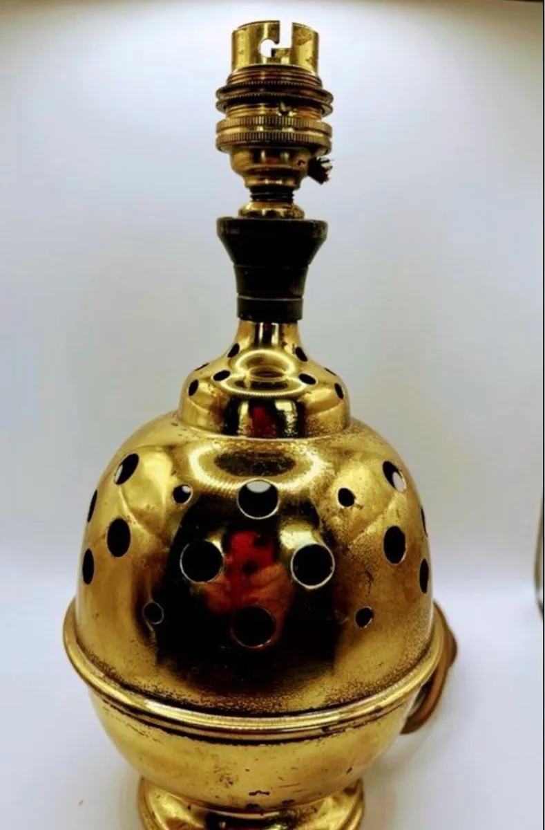Vintage Brass Censer Thurible – Converted to Lamp