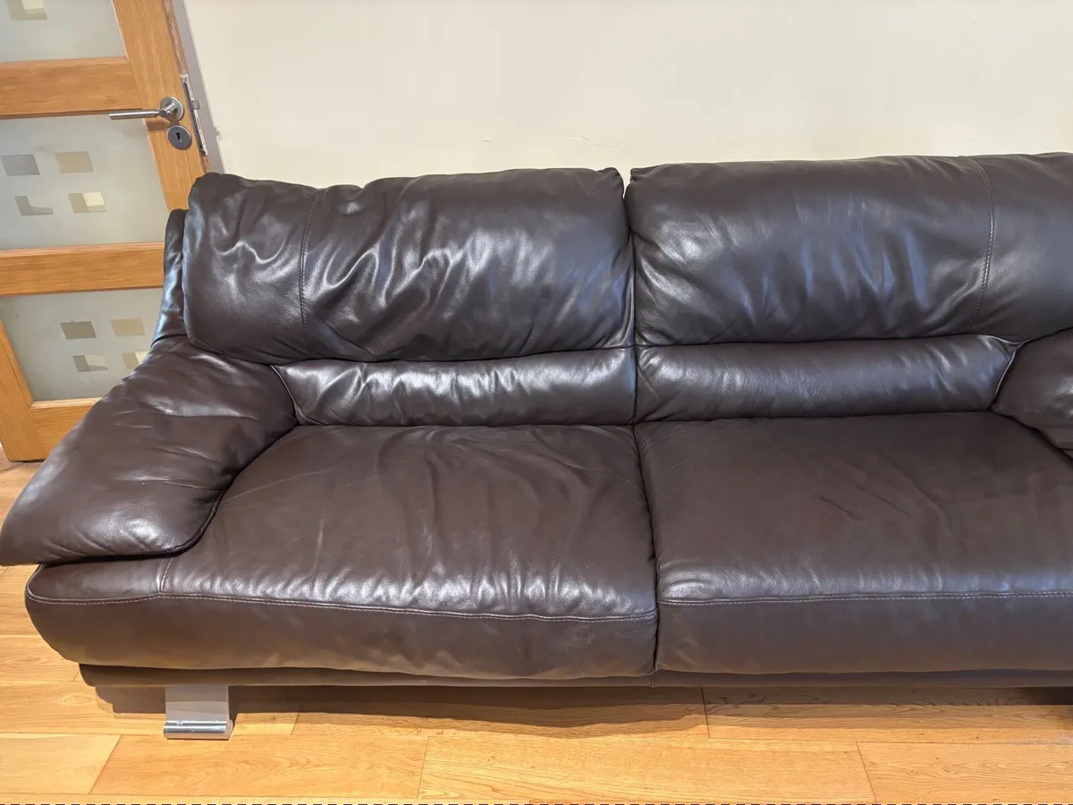 Leather Sofa - Italian Leather - Image 2
