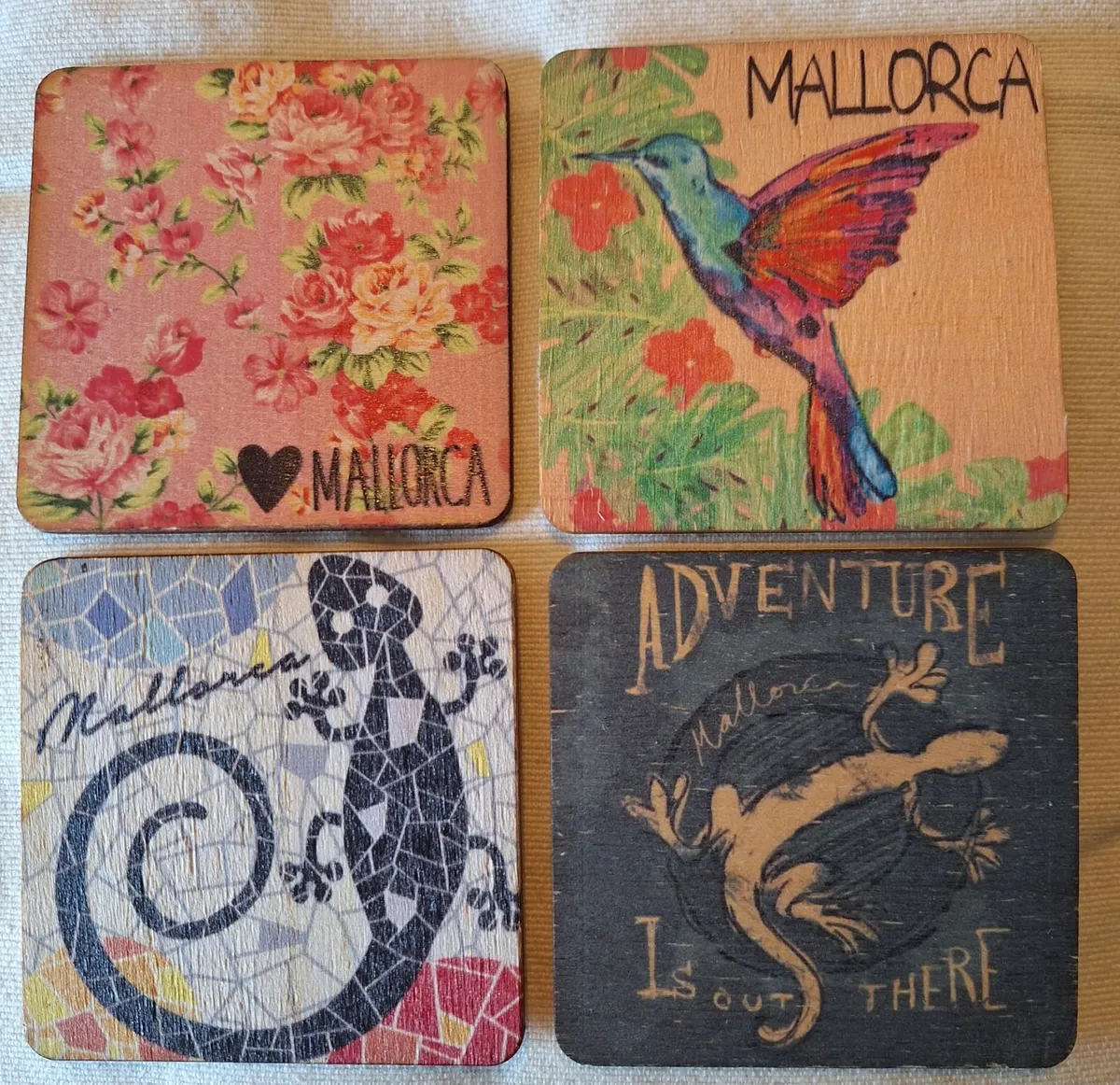​4 Mallorca Coasters - Gift Wrapped - Image 2