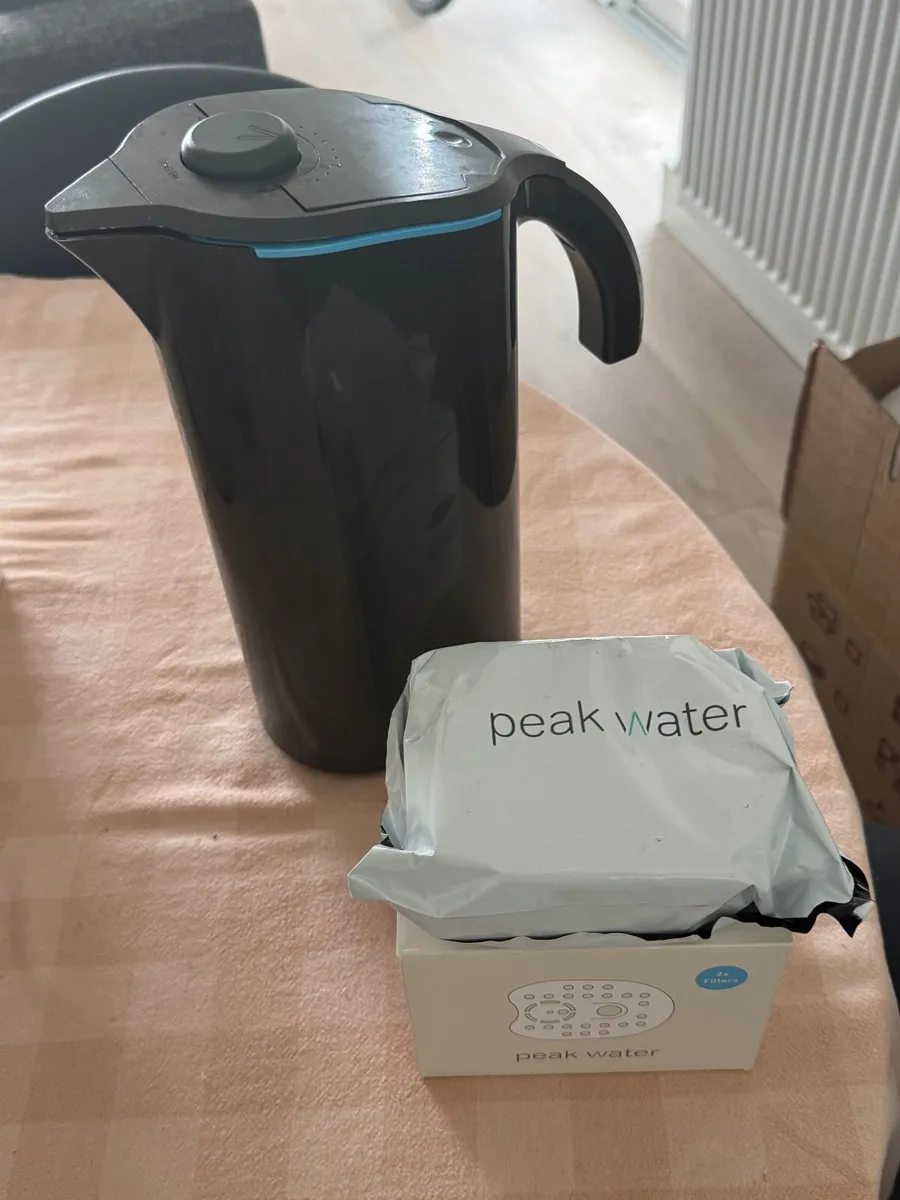Peak Water Filter Jug + 2 New Filters