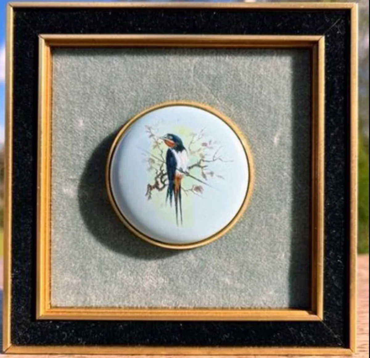 Vintage Staffordshire enamel wall art - Image 3