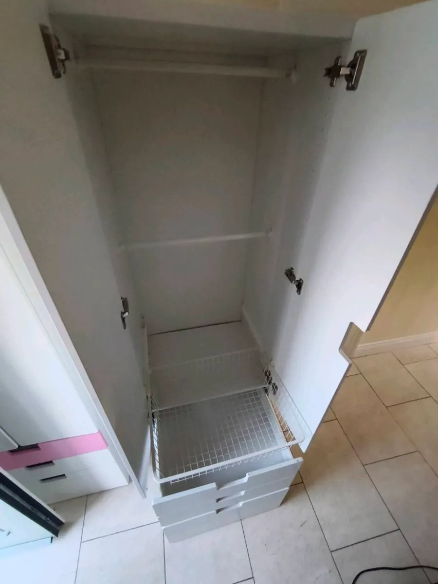 White IKEA Stuva kids wardrobe - Image 4