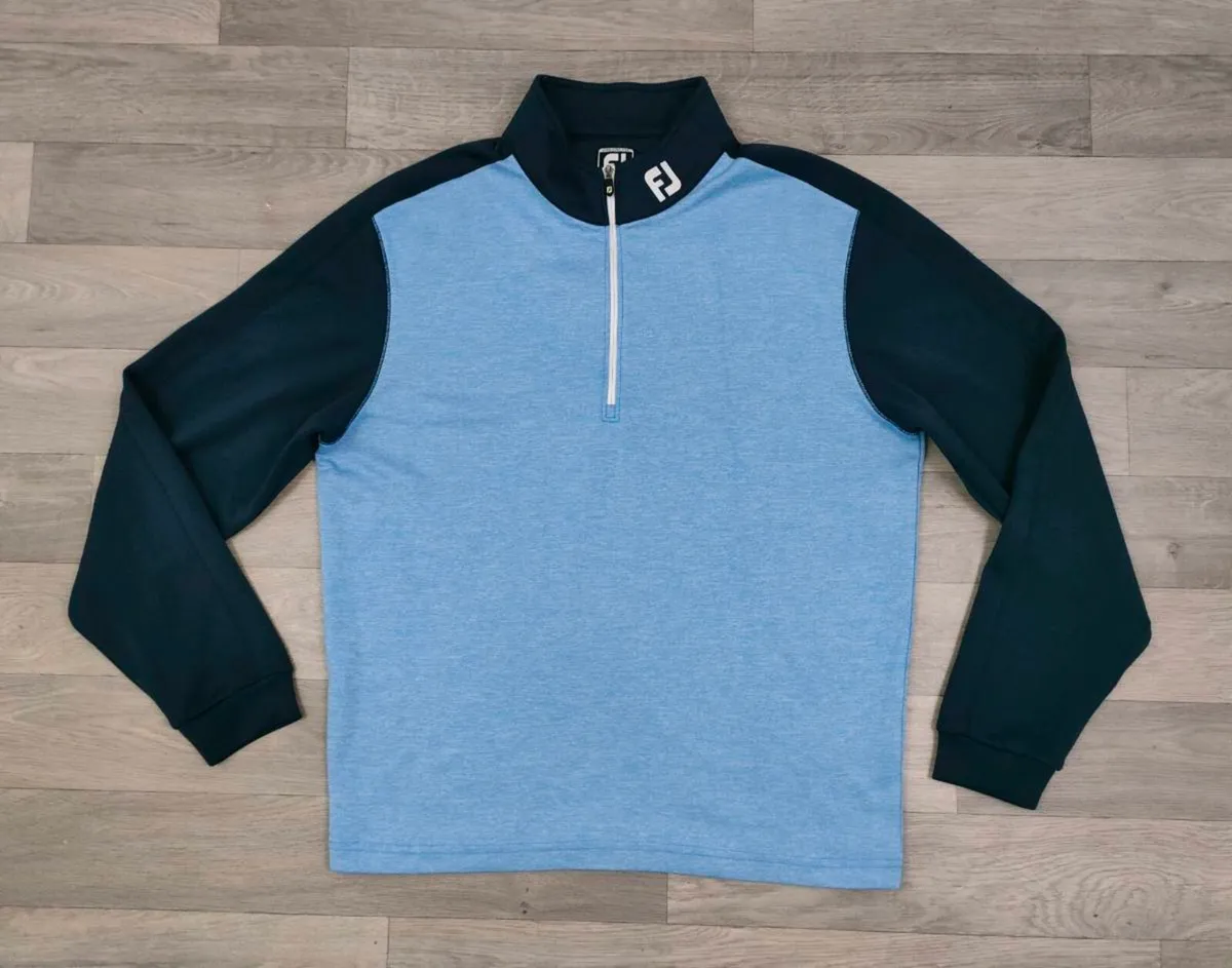 FootJoy FJ Half Zip Golf Jumper Mens Medium - Image 1