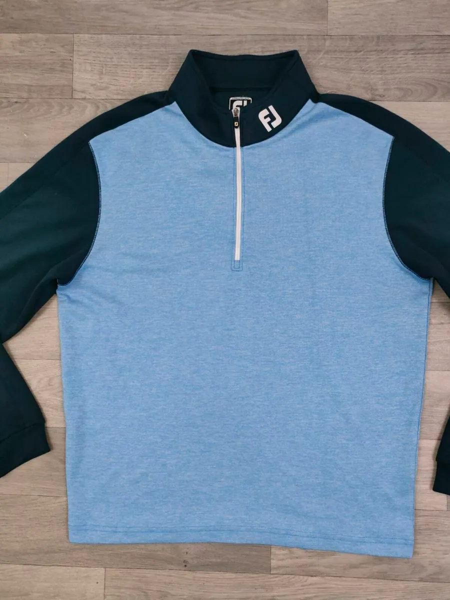 FootJoy FJ Half Zip Golf Jumper Mens Medium - Image 2