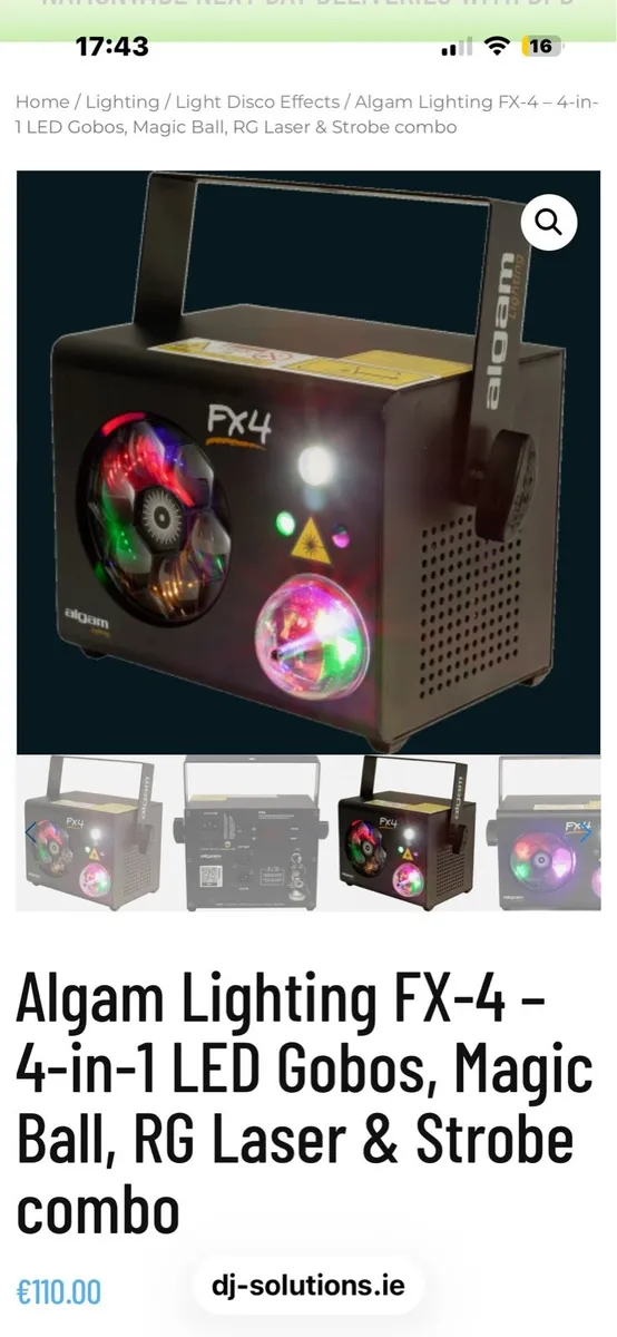 Dj lights x2 brand new
