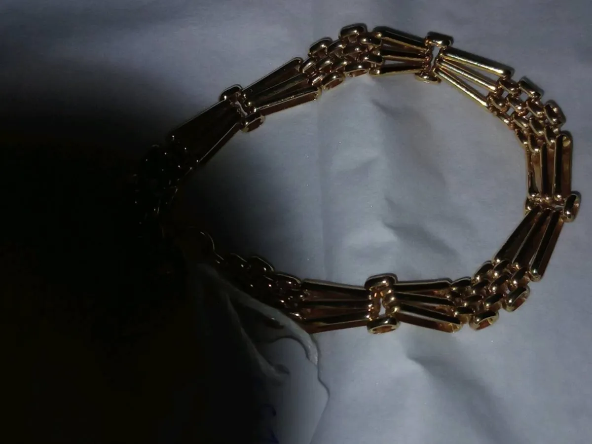 Heavy ladies 9 ct gold bracelet - Image 2
