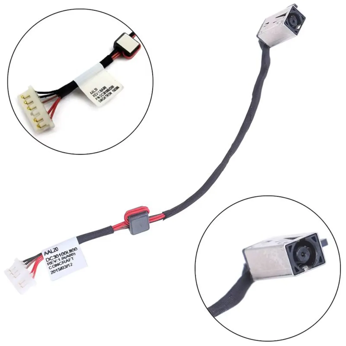 Dell Inspiron 14 15 DC Power Jack Cable DC30100UD0 - Image 1