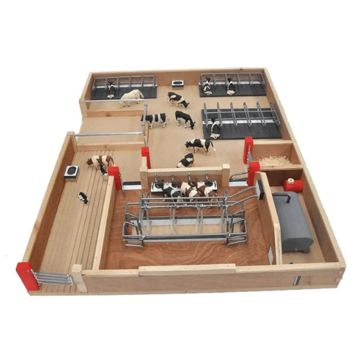 MILLWOOD CRAFTS DAIRY FARM PLAYSET - Image 1