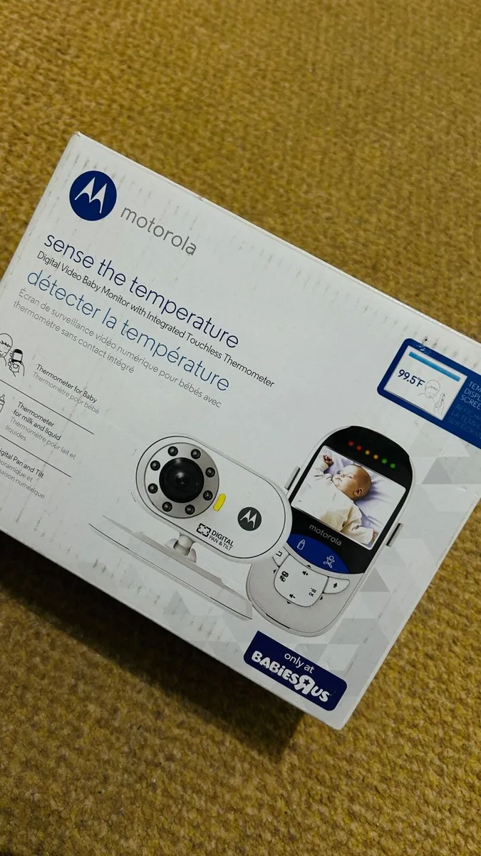 Digital Video Baby Monitor w/ Touchless Thermo - Image 1