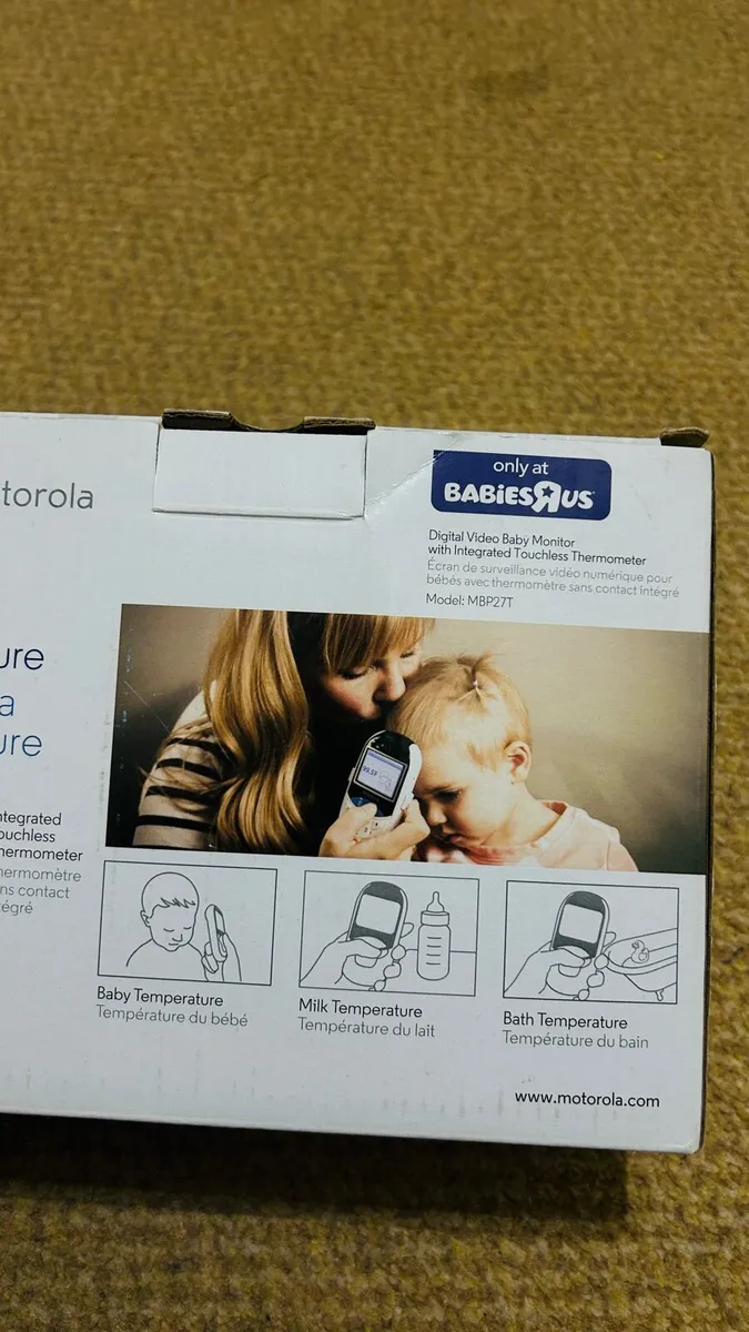 Digital Video Baby Monitor w/ Touchless Thermo - Image 3