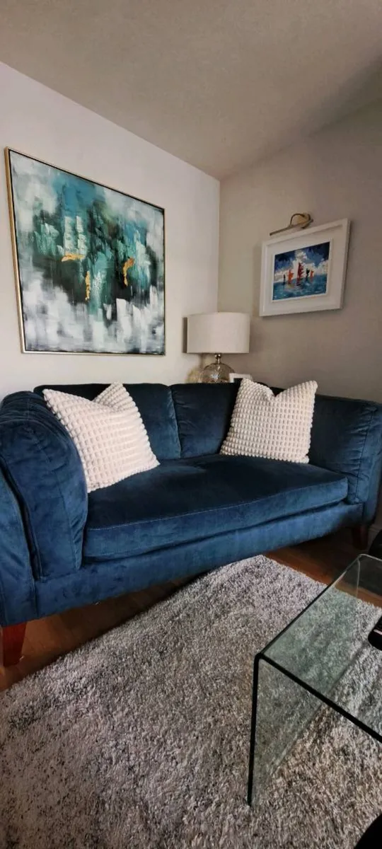 2 seater couch & chair - Image 1