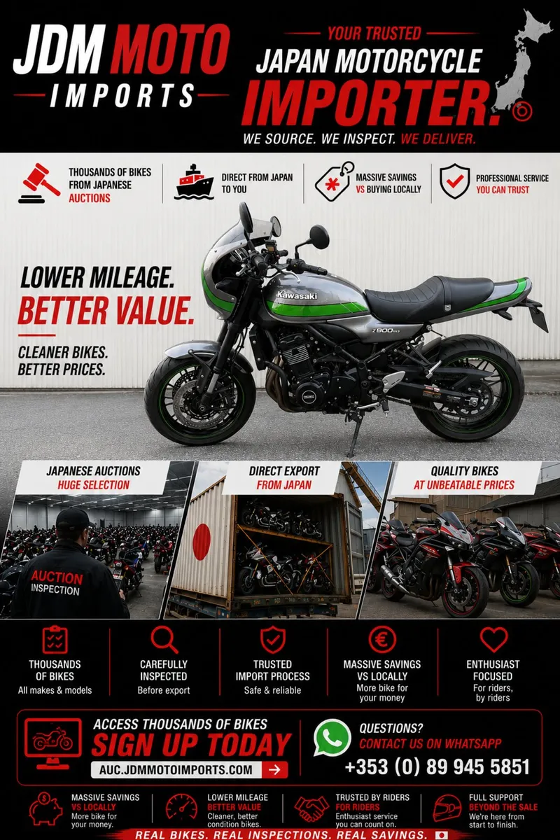 Motorcycle Imports From Japan 🇯🇵 Save €€€ - Image 1