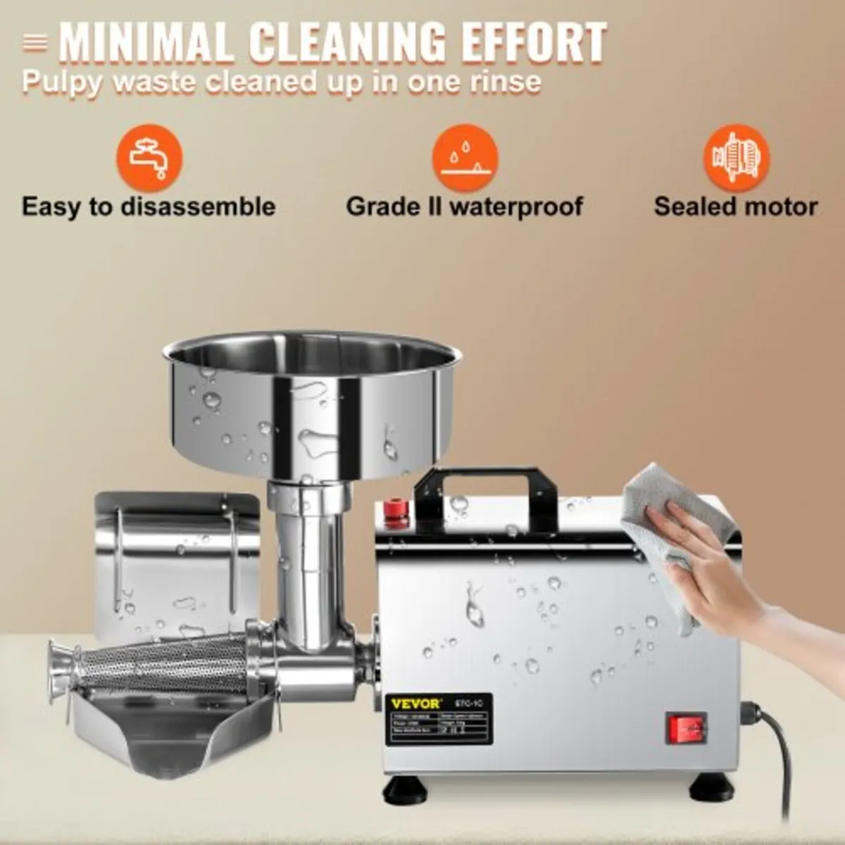 Electric Tomato Strainer 370W Tomato Milling Machi - Image 4