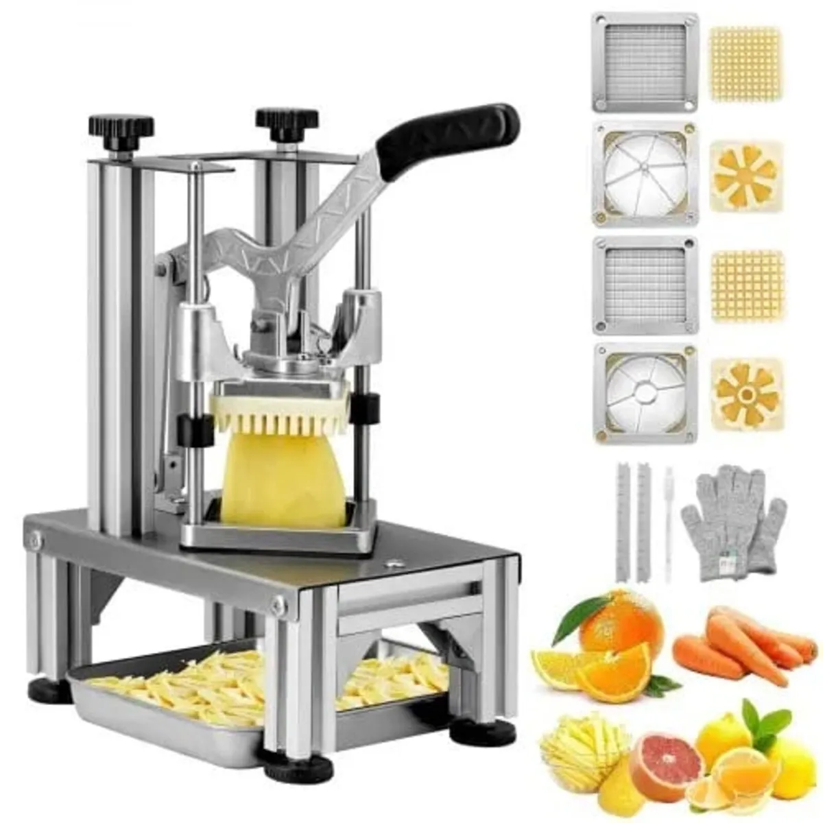 Commercial French Fry Cutter with 4 Replacement Bl - Image 1