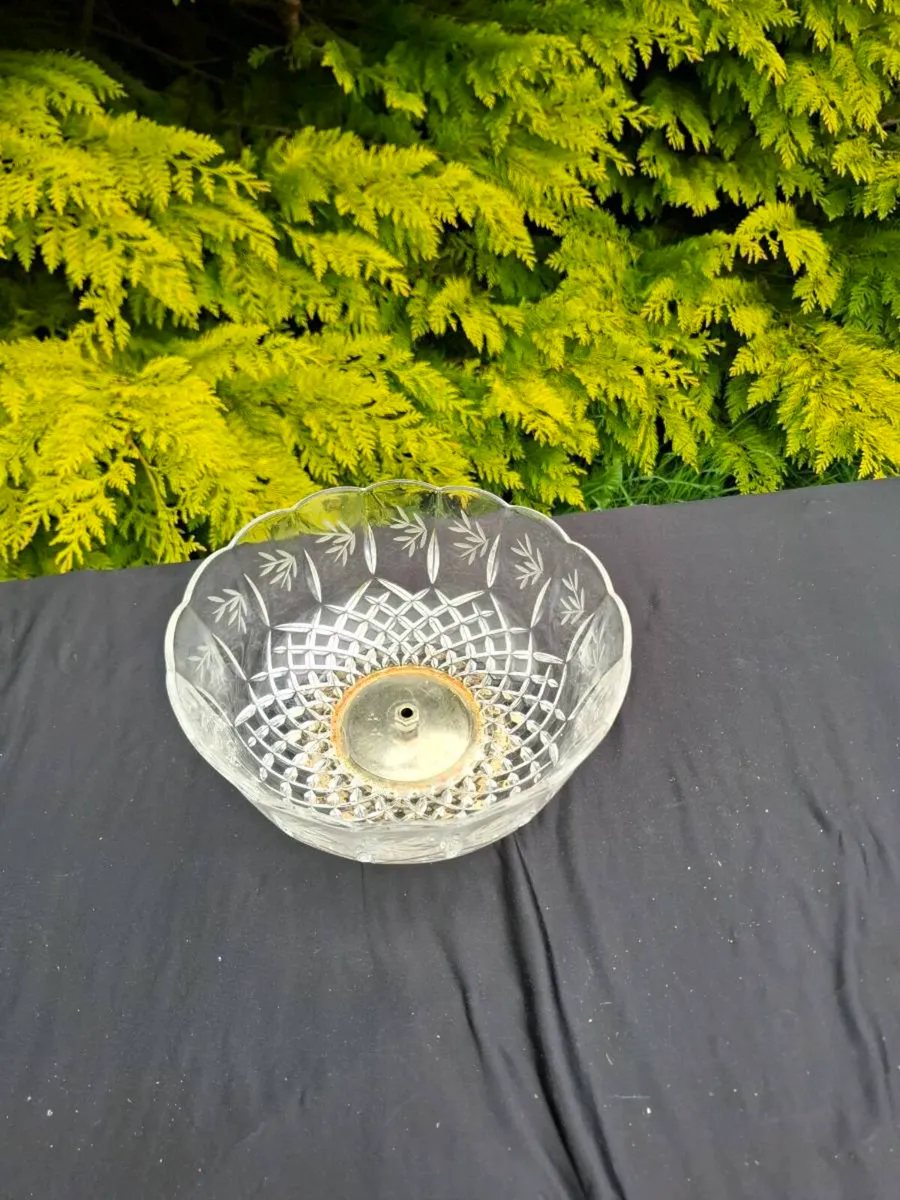 Crystal fruit bowl postage possible - Image 2