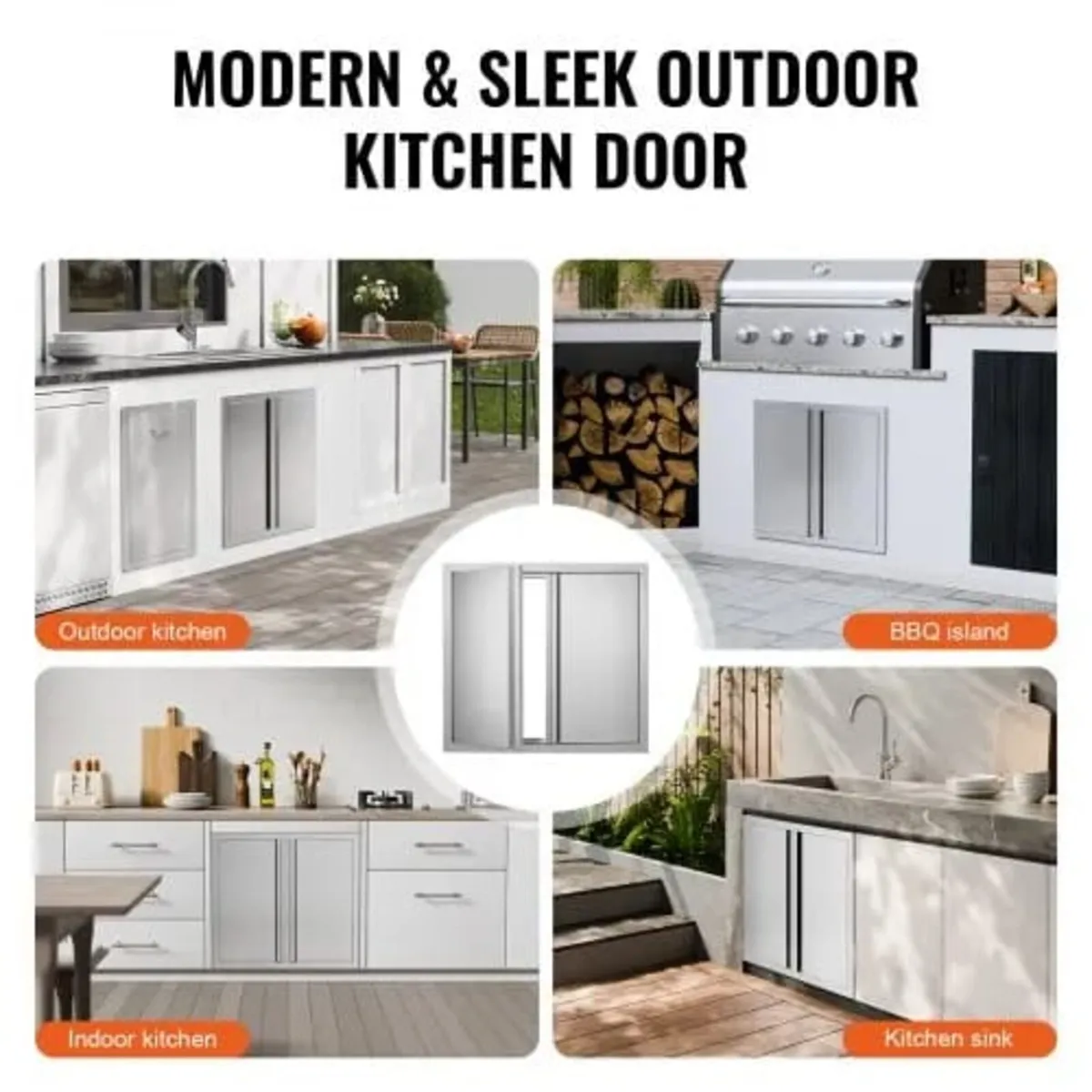 BBQ Access Door, 660x610 mm Double Outdoor Kitchen - Image 2