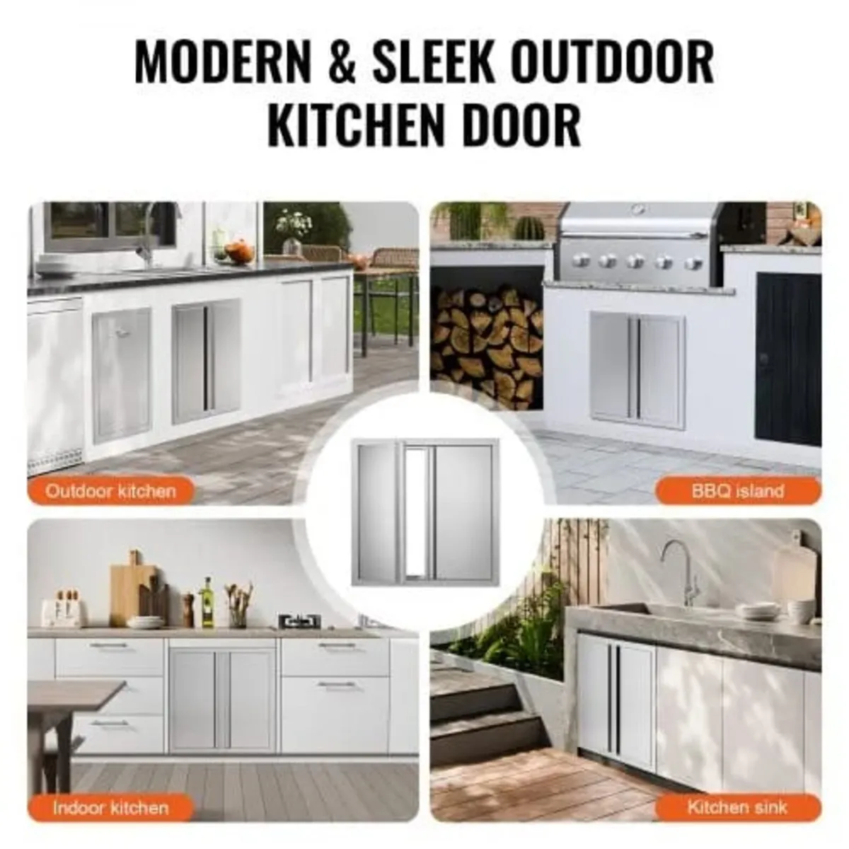 BBQ Access Door, 610x610 mm Double Outdoor Kitchen - Image 4