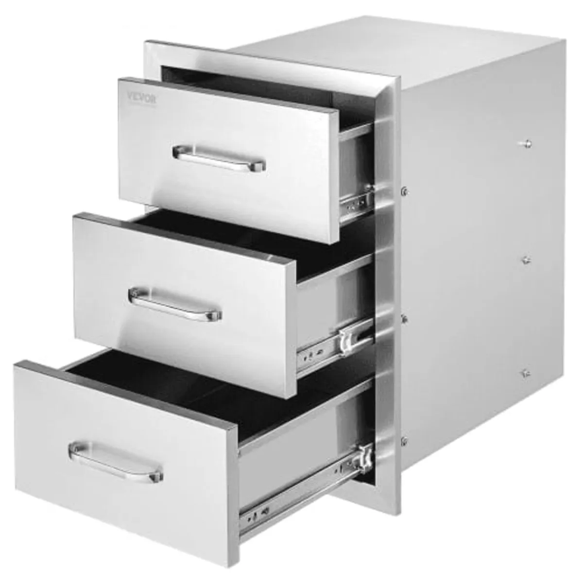 201 Stainless Steel Triple Access Drawer Outdoor K - Image 1