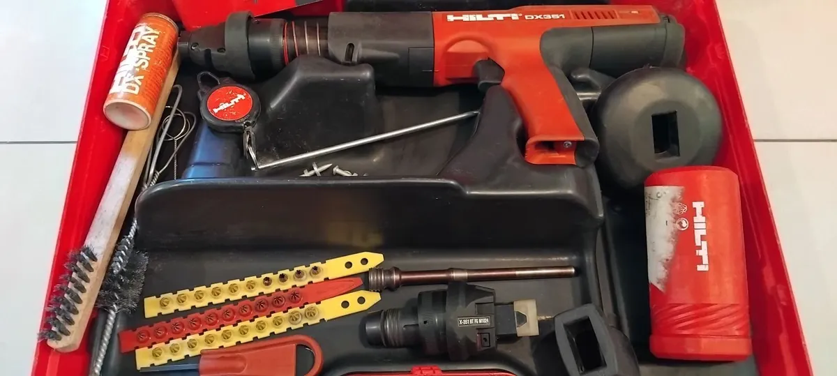 Hilti DX351 Powder Actuated Nail Gun "Serviced" - Image 1