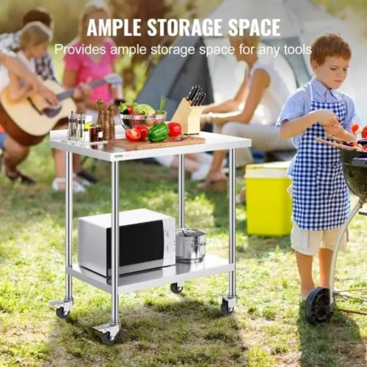 24 x 36 x 40 Inch Stainless Steel Work Table, Comm - Image 4