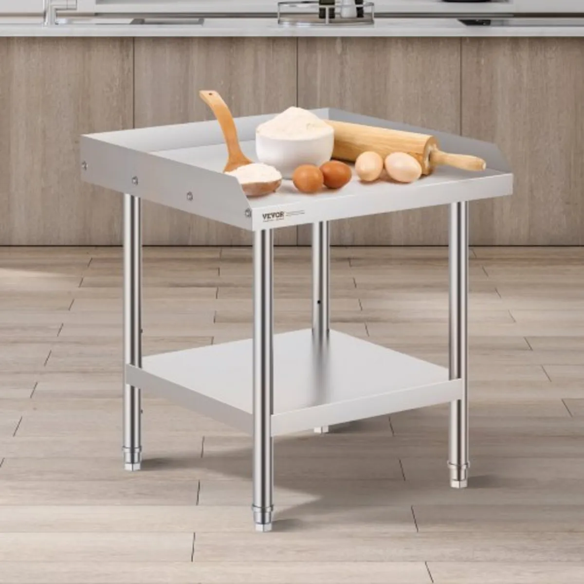 Stainless Steel Work Table, 24 x 24 x 26 Inch Comm - Image 1