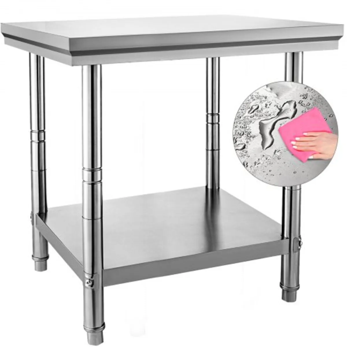 Stainless Steel Prep Table, 24 x 30 x 31 Inch, 700 - Image 1