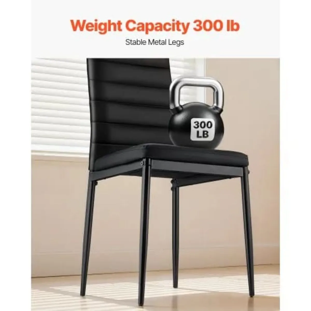 Modern Dining Room Accent Chairs Set of 6, Upholst - Image 2