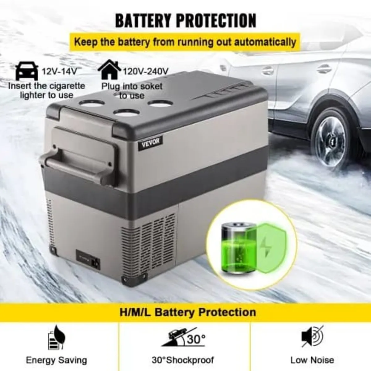Portable Small Car Freezer 45L Mini Car Freezer Re - Image 3