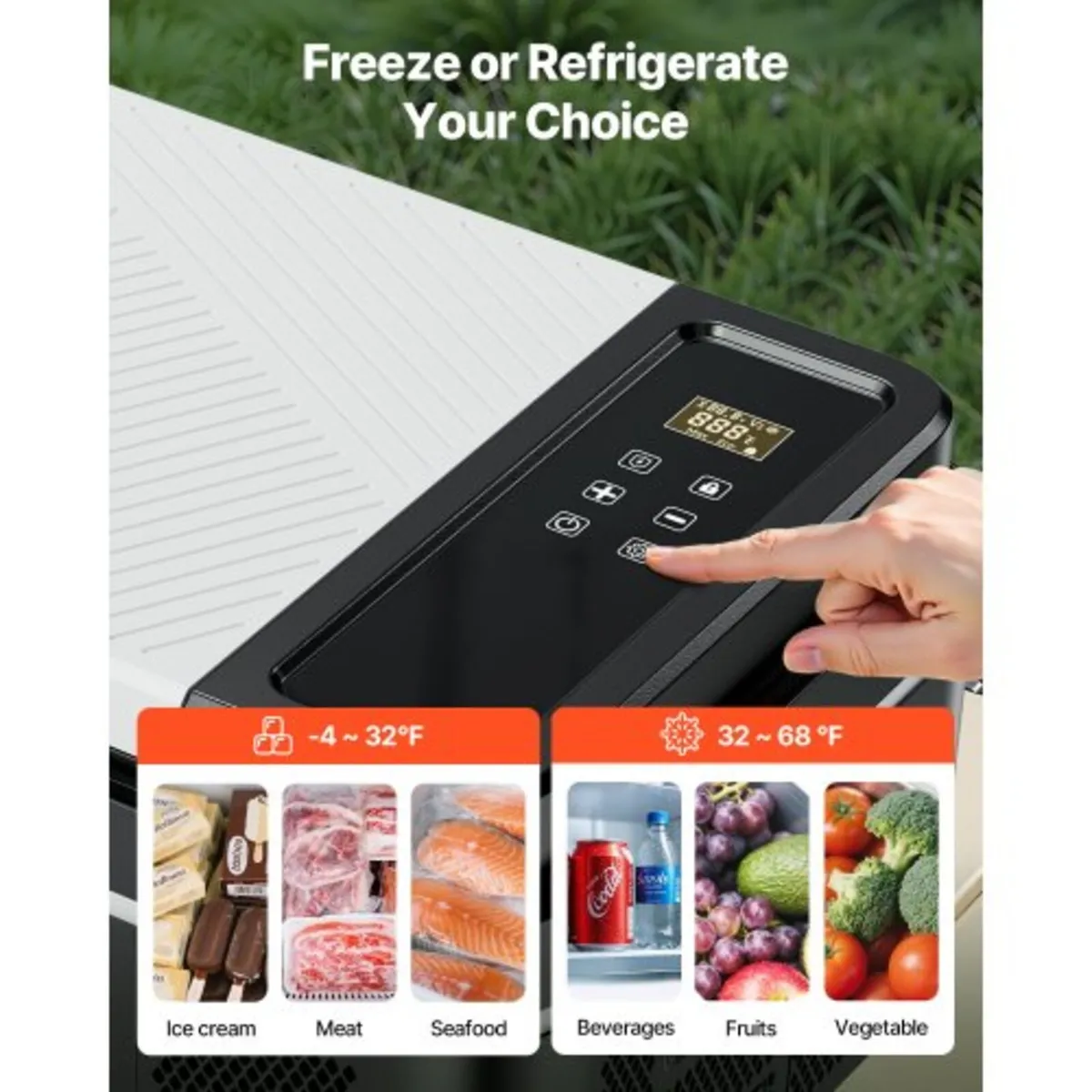 Car Refrigerator, DC 12/24V AC100-240V Compressor - Image 2